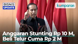 Jokowi Kesal Anggaran Stunting Habis untuk Rapat dan Perdinas