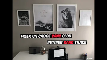 Comment fixer un tableau lourd sans percer ?