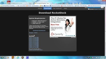 how to get cool task bar called rocket dock