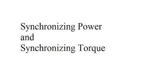 Lec-14 Synchronizing power and synchronizing torque