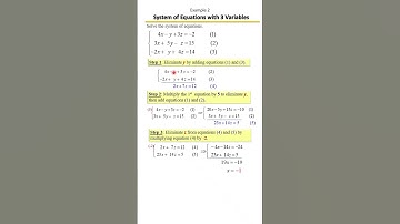Solving Systems of 3 Variables | Step-by-Step Guide to Tackle 3x3 Systems 🧩✏️| Example 2