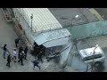 Moscow gang warfare - thugs unleashed after SUV smashes barrier
