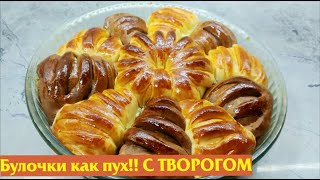Булочки Как Пух С Творогом.paxtaday Yumshoq Tvorogli Bulochka Tayyorlash