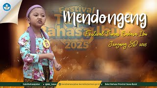 Pemenang I Mendongeng Kategori Putri Jenjang SD, FTBI Jawa Barat  2025