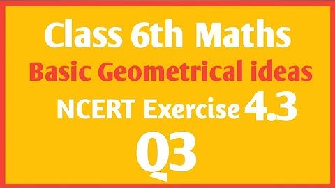 Class 6th Maths chapter 4 Basic Geometrical ideas Ex 4.3 Q3