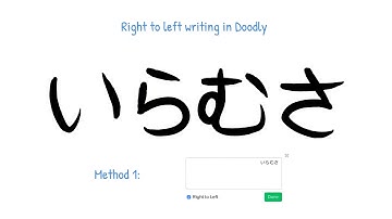 Doodly Demo - Right to Left Text (two methods)