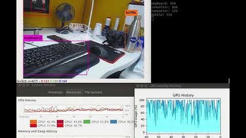 [Xavier NX] YOLOv3-tiny ROS ver. on NX board Live - on my messy desk