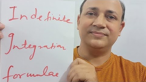 Indefinite integration  formulae  maths 12  iit jee mains advanced  by faculty of resonance kota