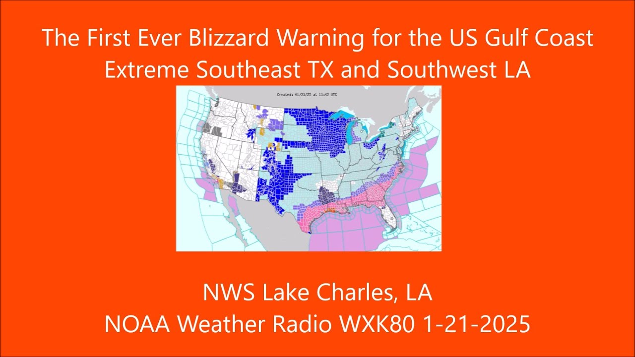 EAS and NOAA Weather Radio Alerts for Historic January 2025 U.S. Gulf ...