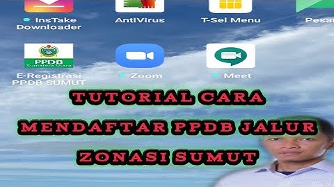 TUTORIAL PENDAFTARAN JALUR ZONASI PPDB SUMUT