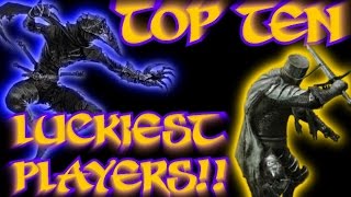 Dark Souls 2 - Top Ten Luckiest Players! (11)
Top Ten Luckiest Players!! Some INSANE moments in this one, prepare yourself! If you enjoyed watching please remember to leave a LIKE and check out the contributors down below. Remember to tune in next time for Dark Souls 2: Top Ten Ranged Kills!
Click here to SUBSCRIBE if you enjoy these Top 10s! - http://bit.ly/1fnKDGw
The contributor’s channels (Congrats to everyone!):
1) Aegis Azkaellon - http://bit.ly/1znis66
2) megamakbladespirit - http://bit.ly/1EAzAX9
3) Krispa - http://bit.ly/1Bj9CLn
4) DamnNoHtml - http://bit.ly/1DsORLZ
5) PvPSkillz - http://bit.ly/1sJWSDm
6) DarkTitanGaming - http://bit.ly/1v7ofPh
7) DannyThePyromancer - http://bit.ly/112AoXw
8) AlcatrazCobrache - http://bit.ly/1EAyj2f
9) Zahnpasta Schaf - http://bit.ly/1uqWpLw
10) LPDarkSoulsHD - http://bit.ly/1v40XYn
-Next episode is for LORDS OF THE FALLEN *SUBMISSIONS CLOSED*
- The episode after that is back to Dark Souls 2 – Top Ten Ranged Moments *SUBMISSIONS CLOSED*
How to submit your clips:
- Send me the LINK to the video via personal message on Youtube
- Must have - I give TheSunlightBlade rights to use this video somewhere in the message.
Music used:
“Hymn of Valor” - Instrumental Core - https://www.youtube.com/watch?v=RBlD2aalc3Q
IMPORTANT!
By submitting your videos to SunlightBlade, you hereby acknowledge that you grant me a perpetual non-exclusive world-wide license (not ownership) to display, promote, or modify your video for commercial use. Dark Souls 2 - Top Ten Luckiest Players! (11)