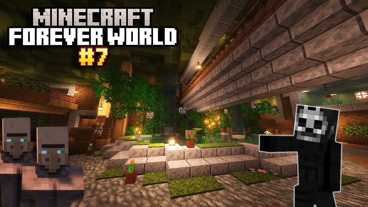 I Finally Finished My UNDERGROUND VILLAGE in My Forever World - YouTube
