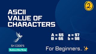 ASCII Value of the character | JAVA |part - 1            #java #programming #tamil #ascii #coding
