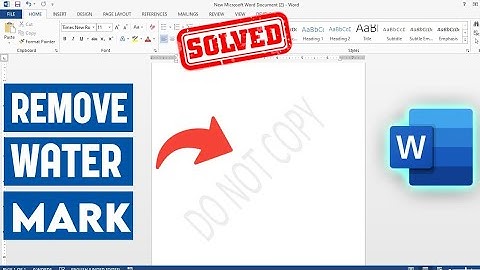 Hoe u een watermerk in een Word-document verwijdert | Oplossing