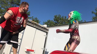DUMPSTER MATCH CHALLENGE FOR YOUTUBE WRESTLING CHAMPIONSHIP