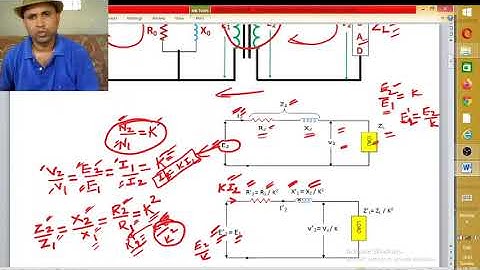 VIDEO 29- SINGLE PHASE TRANSFORMER (EQUIVALENT CIRCUIT REFERRED TO PRIMARY AND SECONDARY)