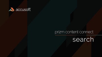Prizm Content Connect: Search