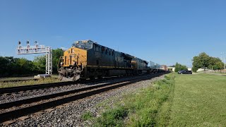 CSX Intermodal Train in Berea, OH 8 17 26 4K