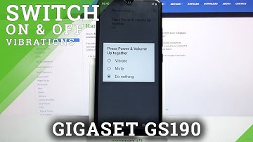 Change / Correct Vibration Mode Settings - GIGASET GS190