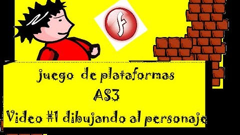 Adobe Flash - Juego de Plataforma en AS3 paso a paso - # 1 dibujando al personaje