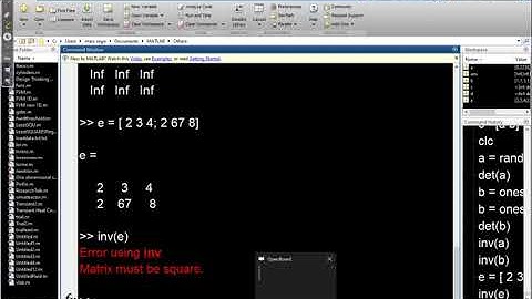 Basic Matrix Manipulations using MATLAB