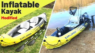 Cheap Inflatable Kayak Modified Into a Legit Fishing Kayak!? How to Make It