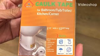 How to Apply Caulking Tape in Your Bathroom Prevent Mold Mildew Easily Sisters Forever USA CA