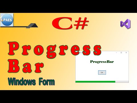 C#, ProgressBar, a barra de progresso. C Sharp Windows Form.