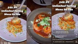 $49.99 Unlimited Dinning Experience #review at Le Grand Restaurant #dtla #ayce #losangeles #food