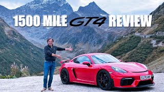 PORSCHE 718 Cayman GT4  1500 MILE REVIEW  ON THE STUNNING SUSTEN PASS IN SWITZERLAND! #unfluencer