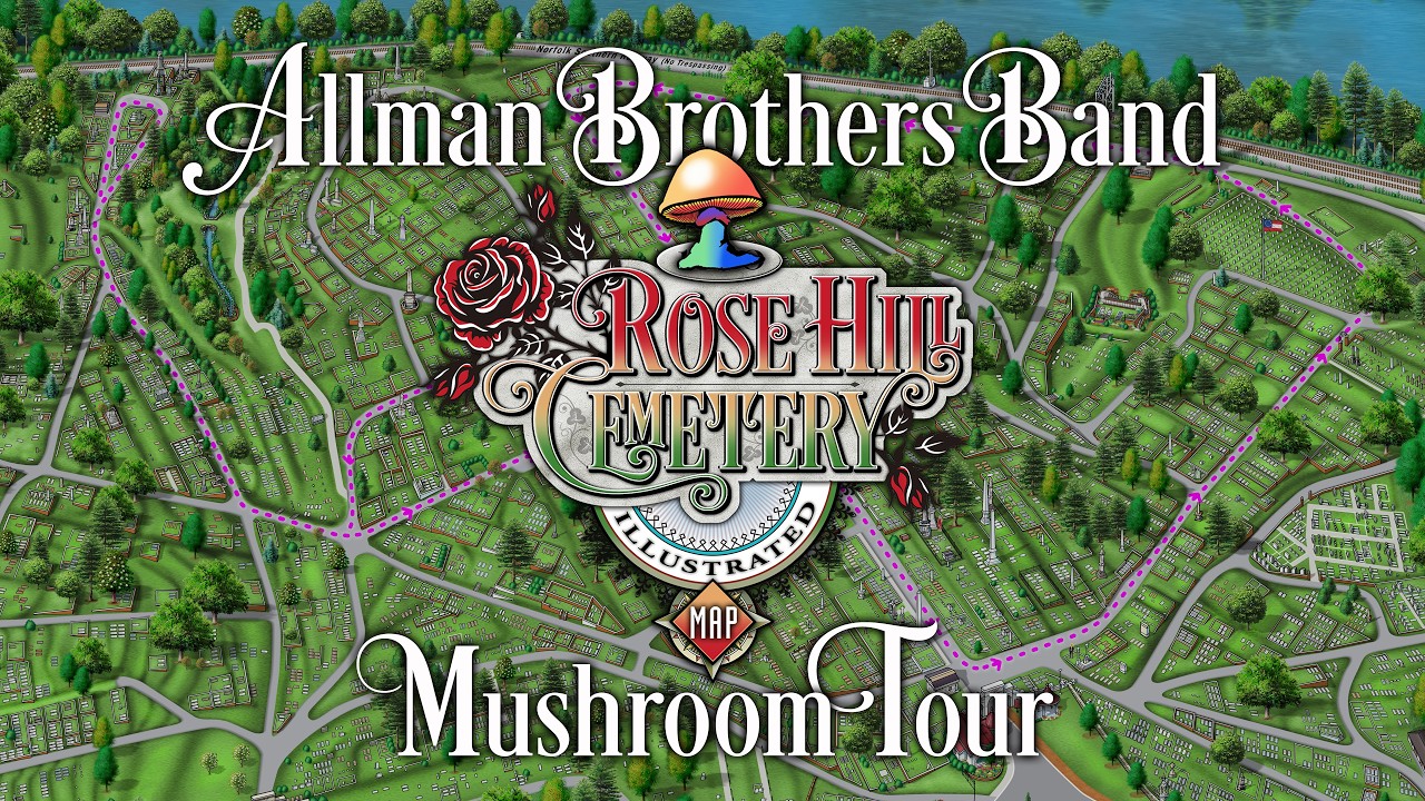 Rose Hill Cemetery 1840 Allman Brothers Band Mushroom Tour