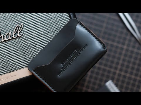 Видео: Making Shell Cordovan Stack wallet | Кожаный кошелек ручной работы