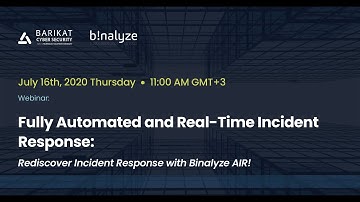 #Webinar: Rediscover Incident Response with Binalyze AIR!