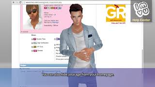 IMVU Customer Support - How to Hide your Age