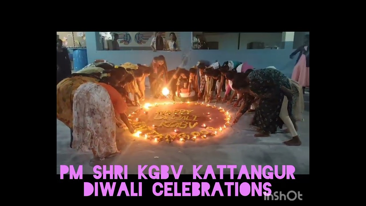 Diwali celebrations at PM SHRI KGBV KATTANGUR NALGONDA