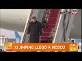 Xi Jinping llegó a Moscú en apoyo a Vladimir Putin