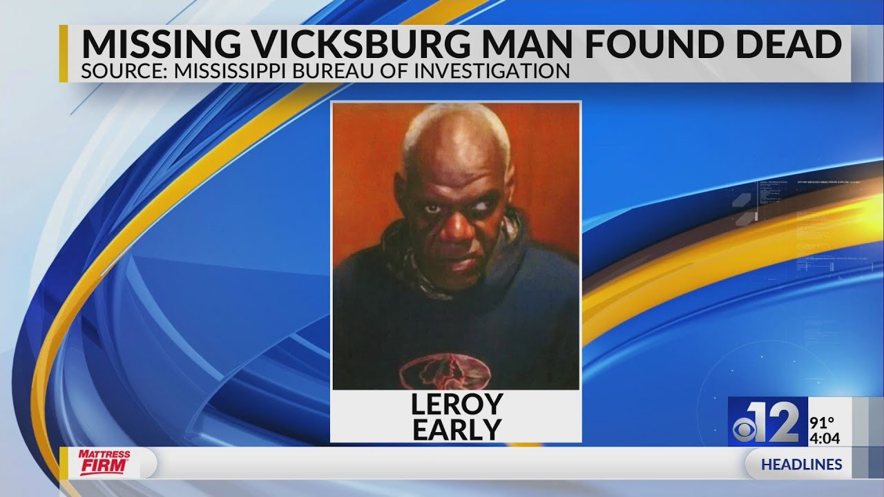 Missing Vicksburg man found dead - YouTube