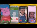 Incoming Call Samsung Z Flip, iPhone 11, iPhone xs, Samsung A7 Pig