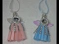 DIY~Sparkly Felt Tassel Angel Ornaments! Easy!
