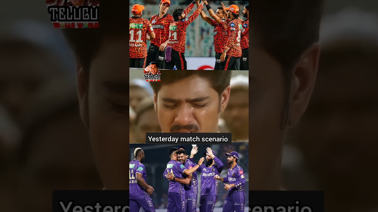 SRH VS KKR match scenario 🥲🥹|| SRH VS KKR MATCH || TELUGU TROLLS