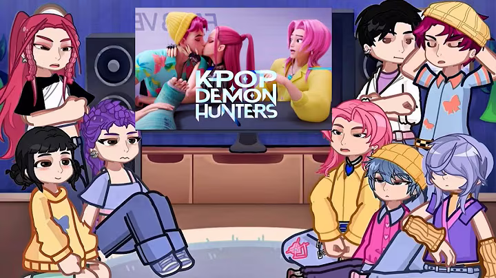 KPop Demon Hunters React To Themselves / TikToks + Memes / Huntrix & Saja Boys / Gacha React #4