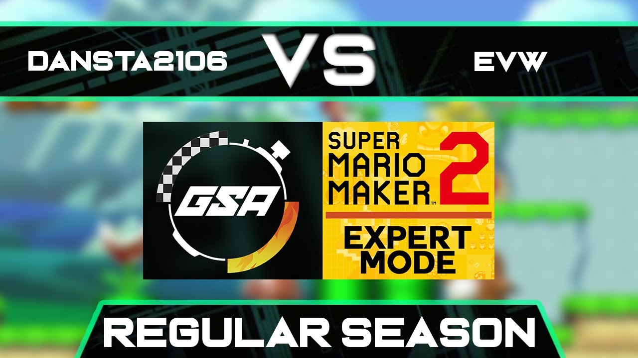 Dansta2106 vs EricVanWilderman | Regular Season | GSA SMM2 Expert Mode Speedrun League DB Season 3