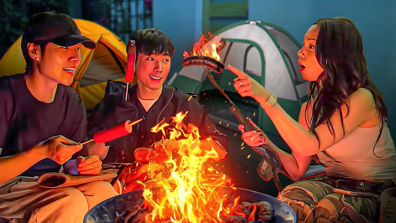 We went camping in our backyard, it was chaos (ft. DisguisedToast & Seanic)