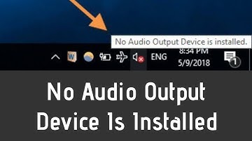 How To Fix No Audio Output Device Is Installed In Windows 7/8/10 - 100% Working - New Update