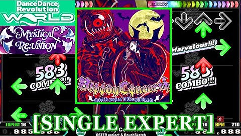 【DDR WORLD】 Blφφdy Cφncertφ / OSTER project & RoughSketch [SINGLE EXPERT] 譜面確認+Clap