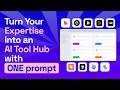 Package Your Expertise into an AI Hub in ONE SHOT (Vibe Coding)