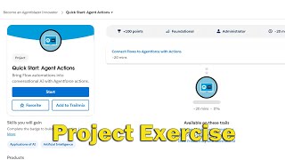 Quick Start Agent Actions Follow Along Project Exercise screenshot 4