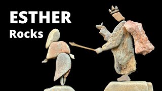 Esther and the King Bible Story. 1 min Rock Art Only