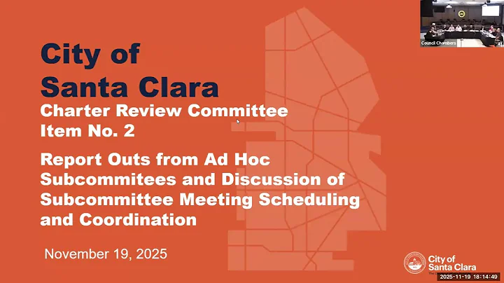 Charter Review Committee Meeting - November 20, 2025