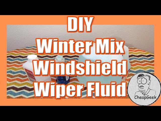 How to make your own WINTER WINDSHIELD WASHER FLUID that WON'T FREEZE 